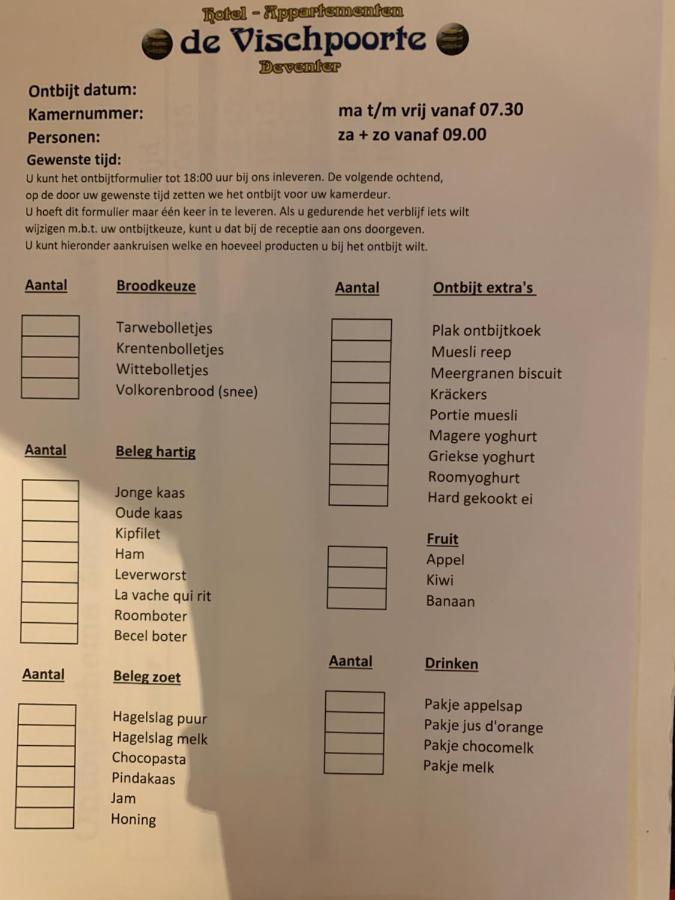 Hotel De Vischpoorte, Hartje Deventer En Aan De Ijssel Exteriör bild